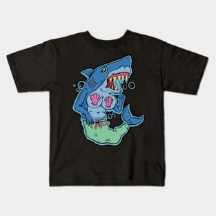 Shark Mermaid Kids T-Shirt